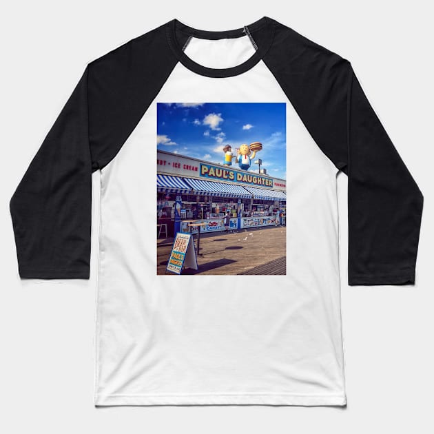 Coney Island walkway, Brooklyn, NYC Baseball T-Shirt by eleonoraingrid